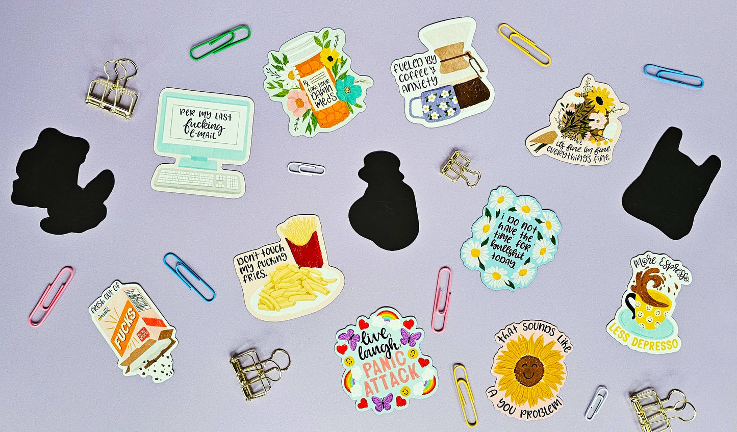 Finest Fucking Pardon - Funny Floral Magnet