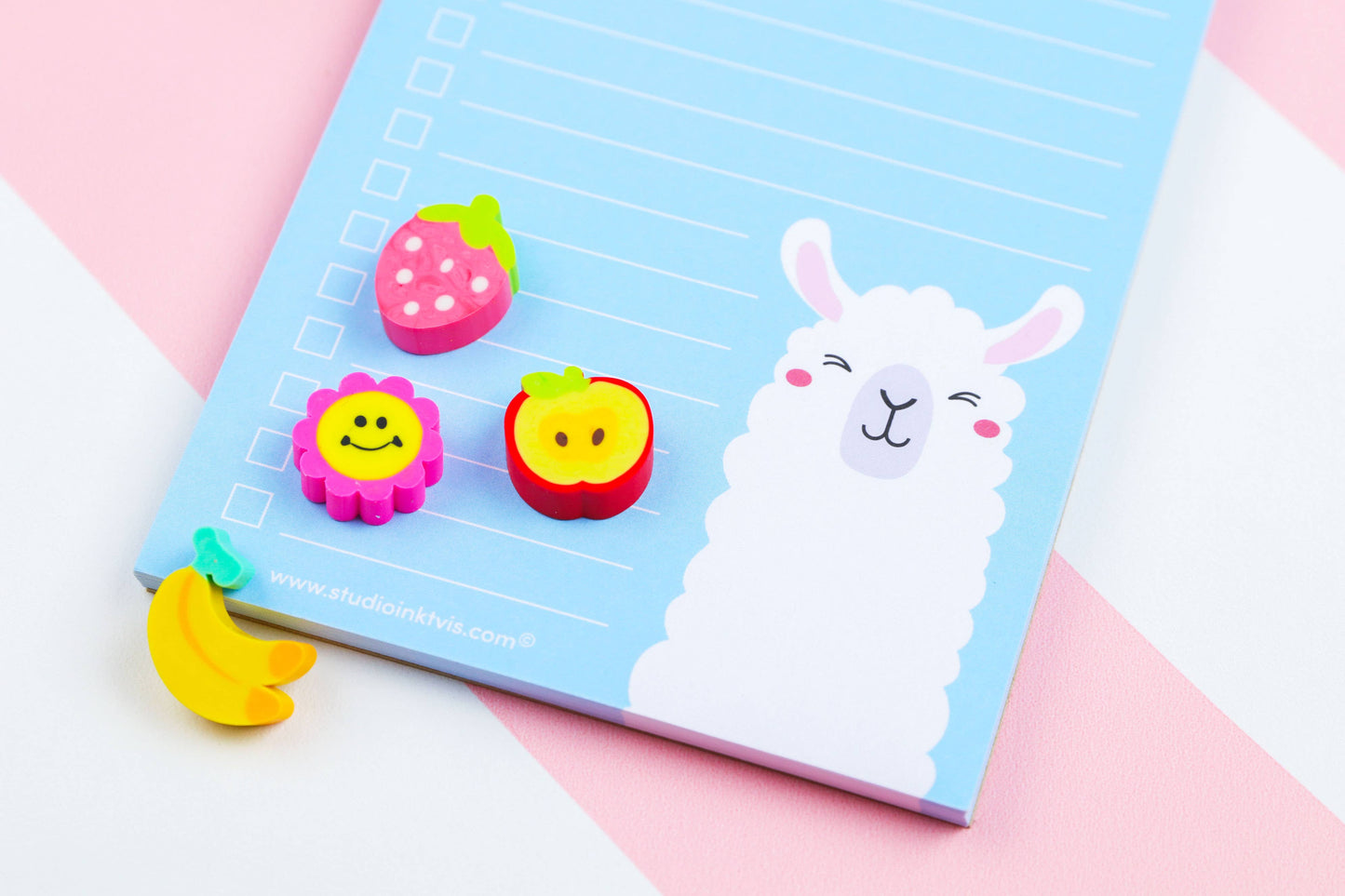 No Probllama Notepad β Cute Llama To-Do List Pad | 3.5" x 8.5" | 50 Sheets by Studio Inktvis