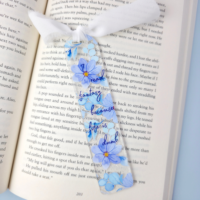 Acrylic Bookmark - I Read Books