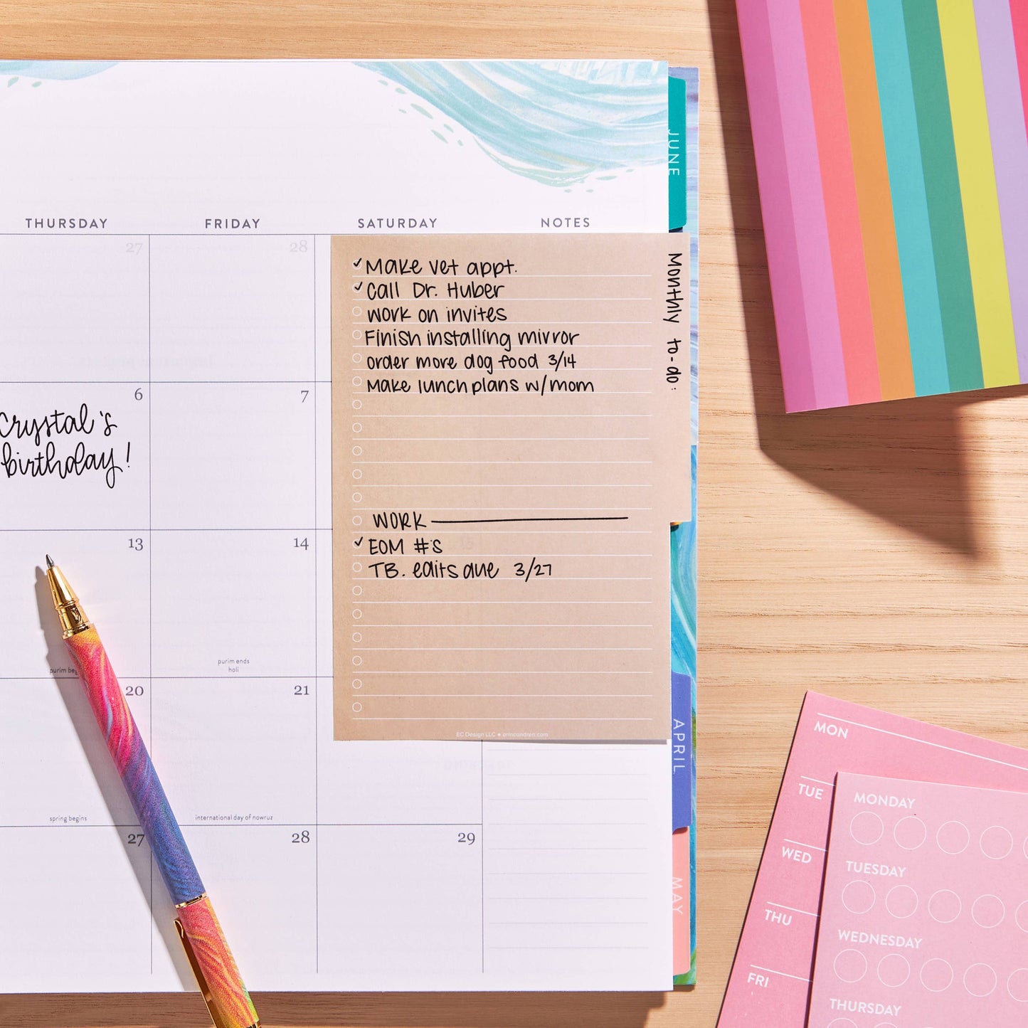 Tabbed Sticky Notes Booklet
