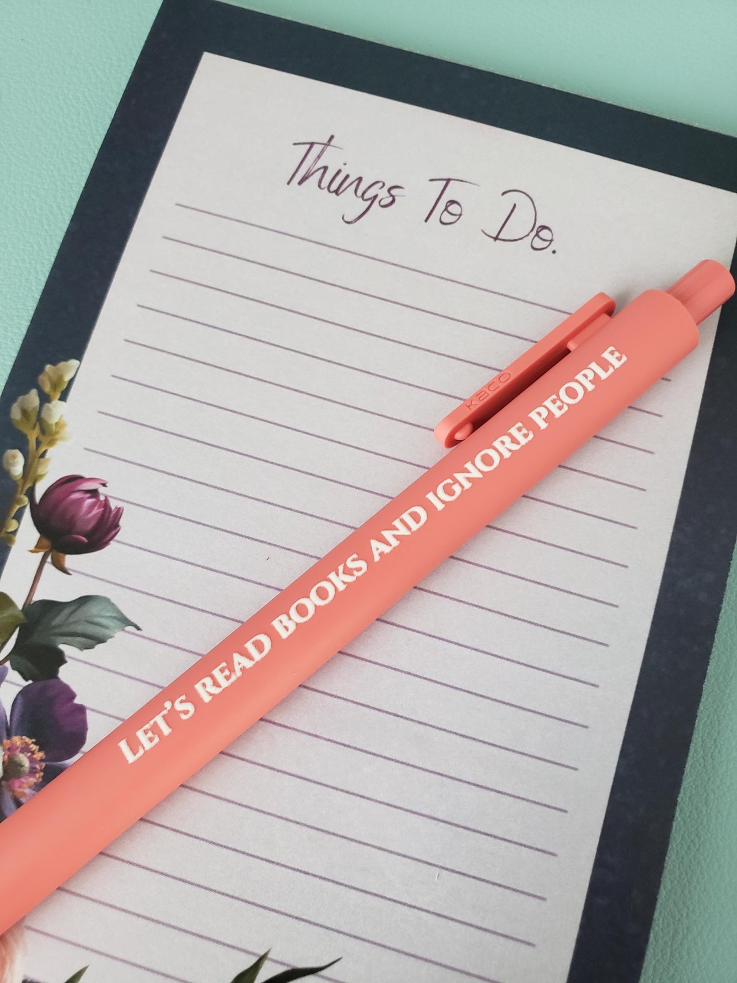Funny Bookish Pen Set | “Tortured Readers Dept.”, “Fictional Boyfriend Collector” | Gifts for Readers, Book Lover Stationery