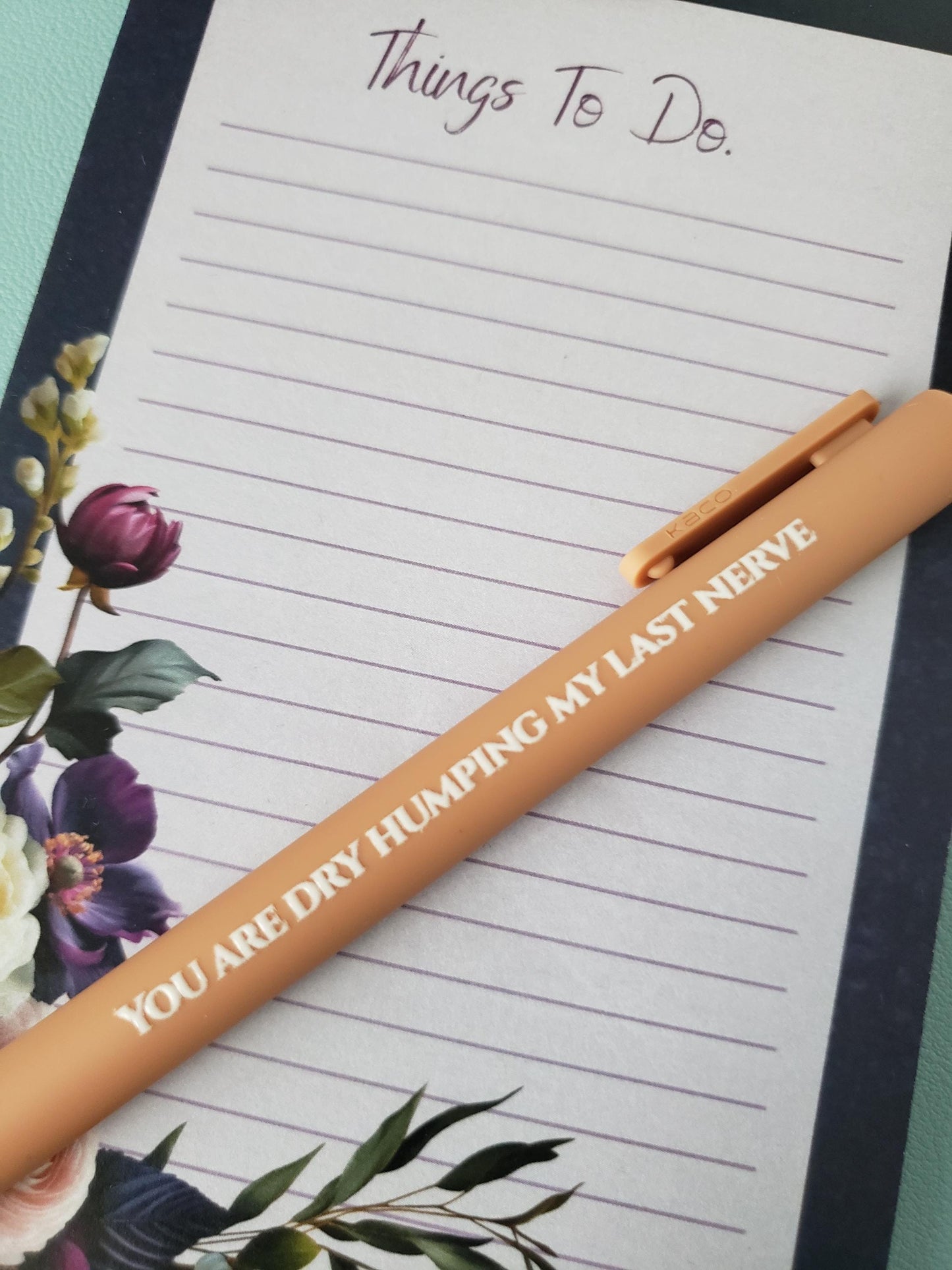 Snarky Pen Set for Adults Funny Office Supplies, Sarcastic Gift for Coworkers, Sweary Stationery, Novelty Pens for Work You Are Dry Humping