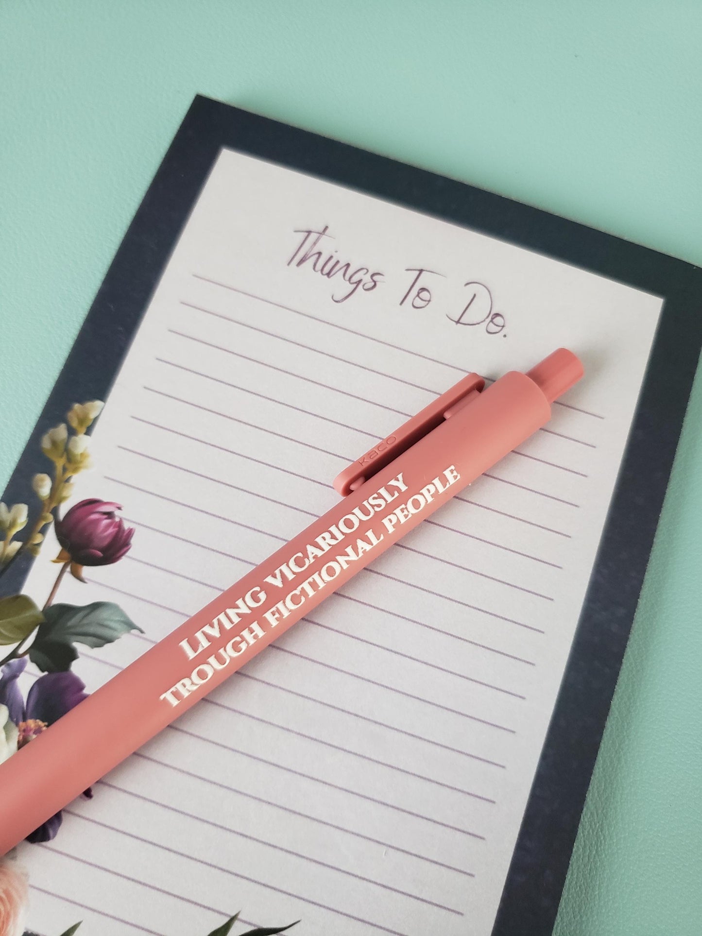 Fantasy Book Lover Pen Set | Funny Pens for Readers | “Book Hoarding is Self-Care” | Reader Gift, Bookish Stationery