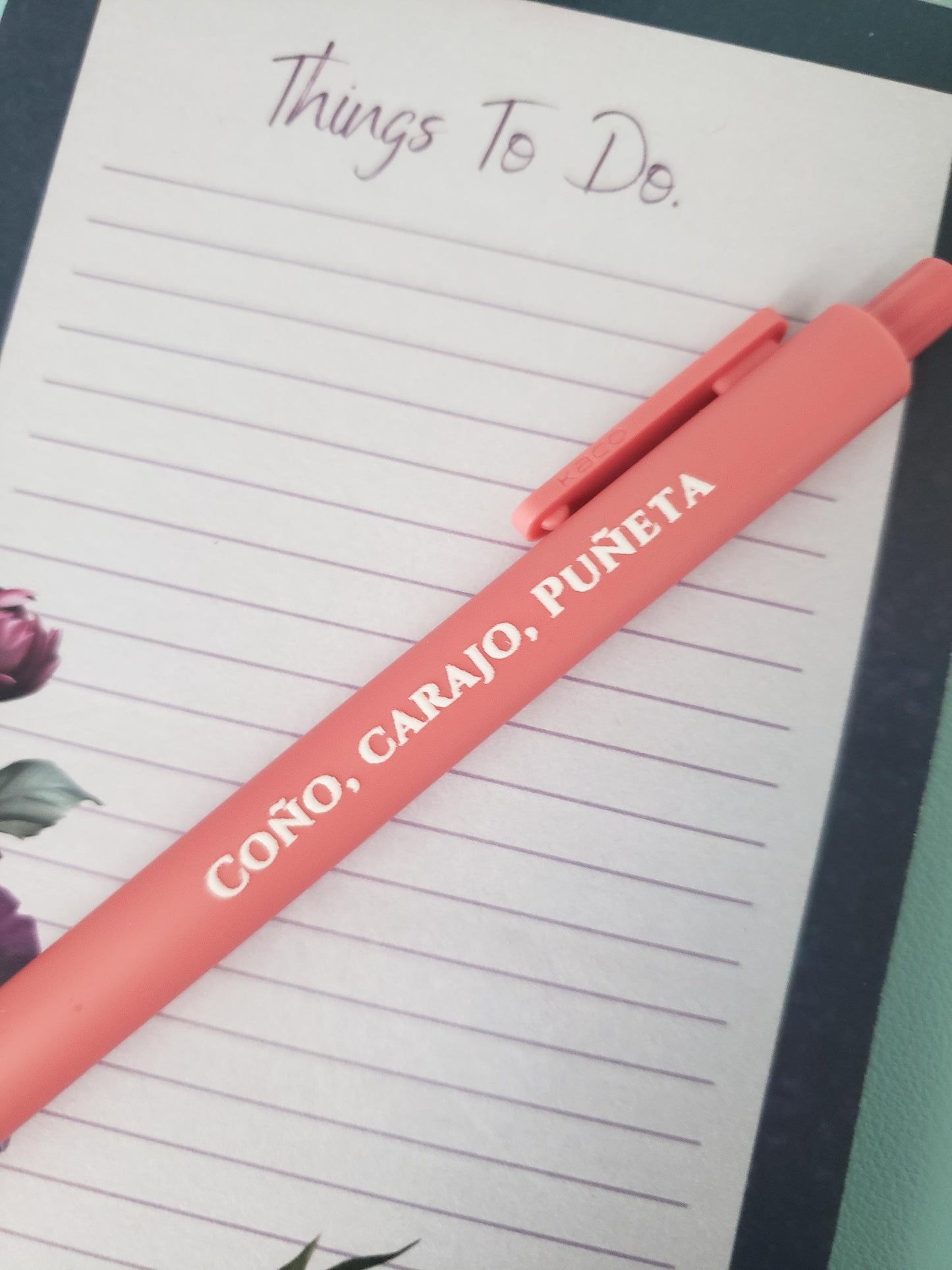 Puerto Rican Pen Set | ¡WEPA! Coño Carajo Puñeta | Funny Boricua Pens | Esto Se Jodió | Latinx Stationery Gift