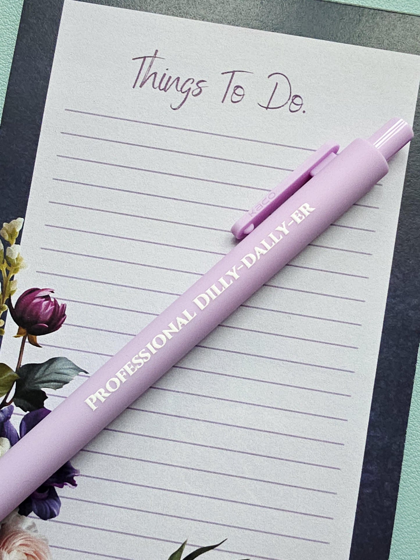 Snarky Pen Set – “Don’t Forget to Remember,” “Professional Dilly-Dally-er,” – Funny Office Pens, Gift for Coworker, Sarcastic Stationery