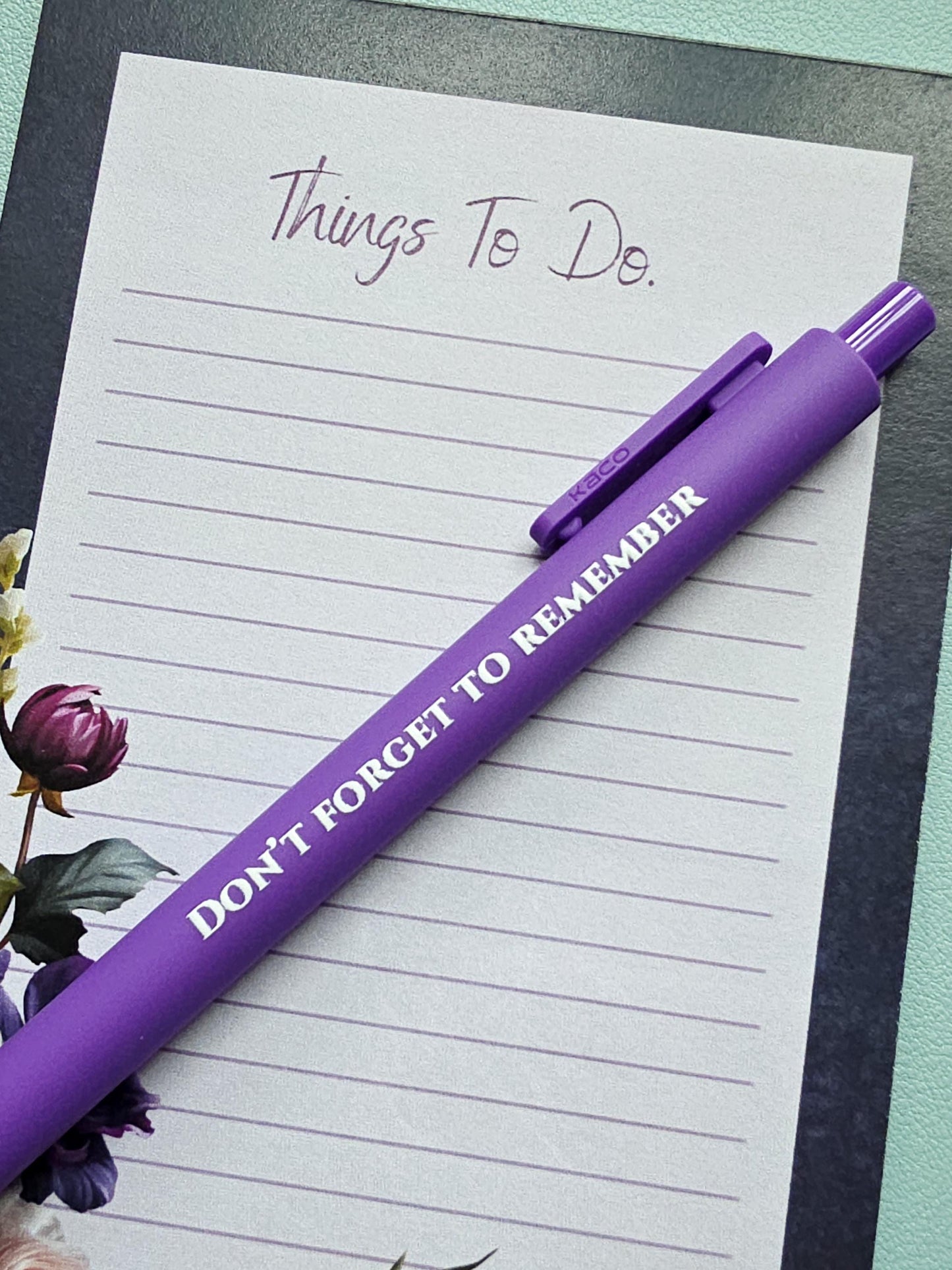 Snarky Pen Set – “Don’t Forget to Remember,” “Professional Dilly-Dally-er,” – Funny Office Pens, Gift for Coworker, Sarcastic Stationery