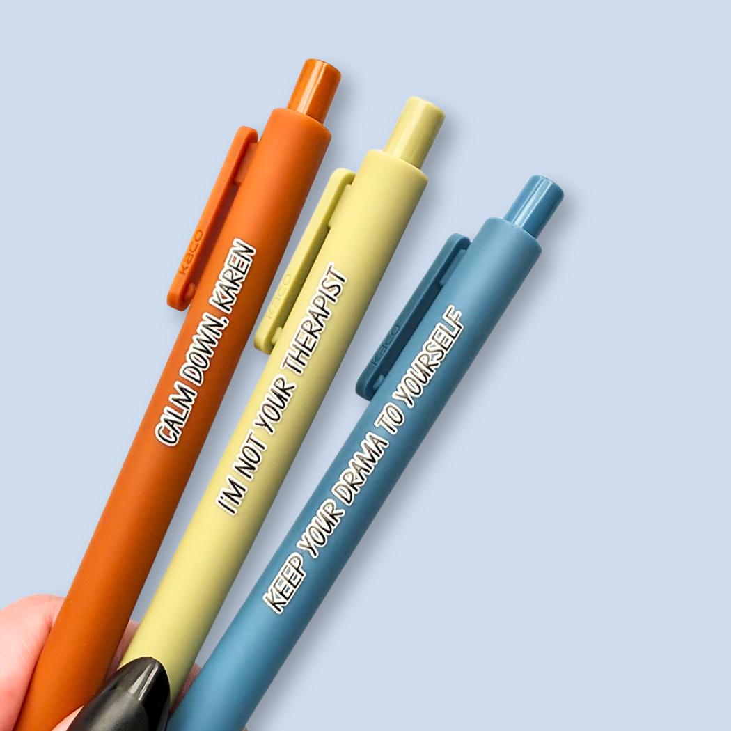 Calm Down, Karen — Snarky Pen Set