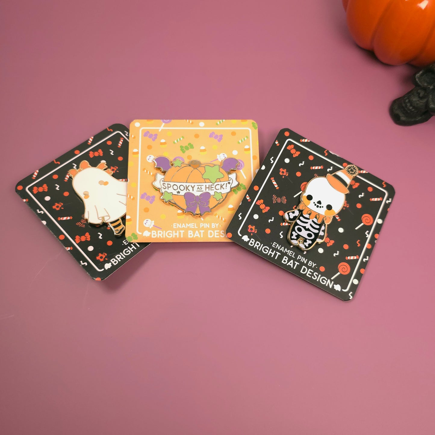 Halloween Gift Set For Her Spooky Notebook, Snarky Pen Set & Enamel Pin | Halloween Stationery Gift for Spooky Besties