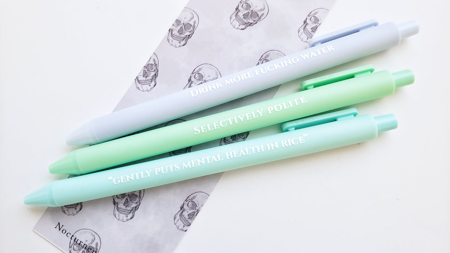 Sweary Self Care Pen Set