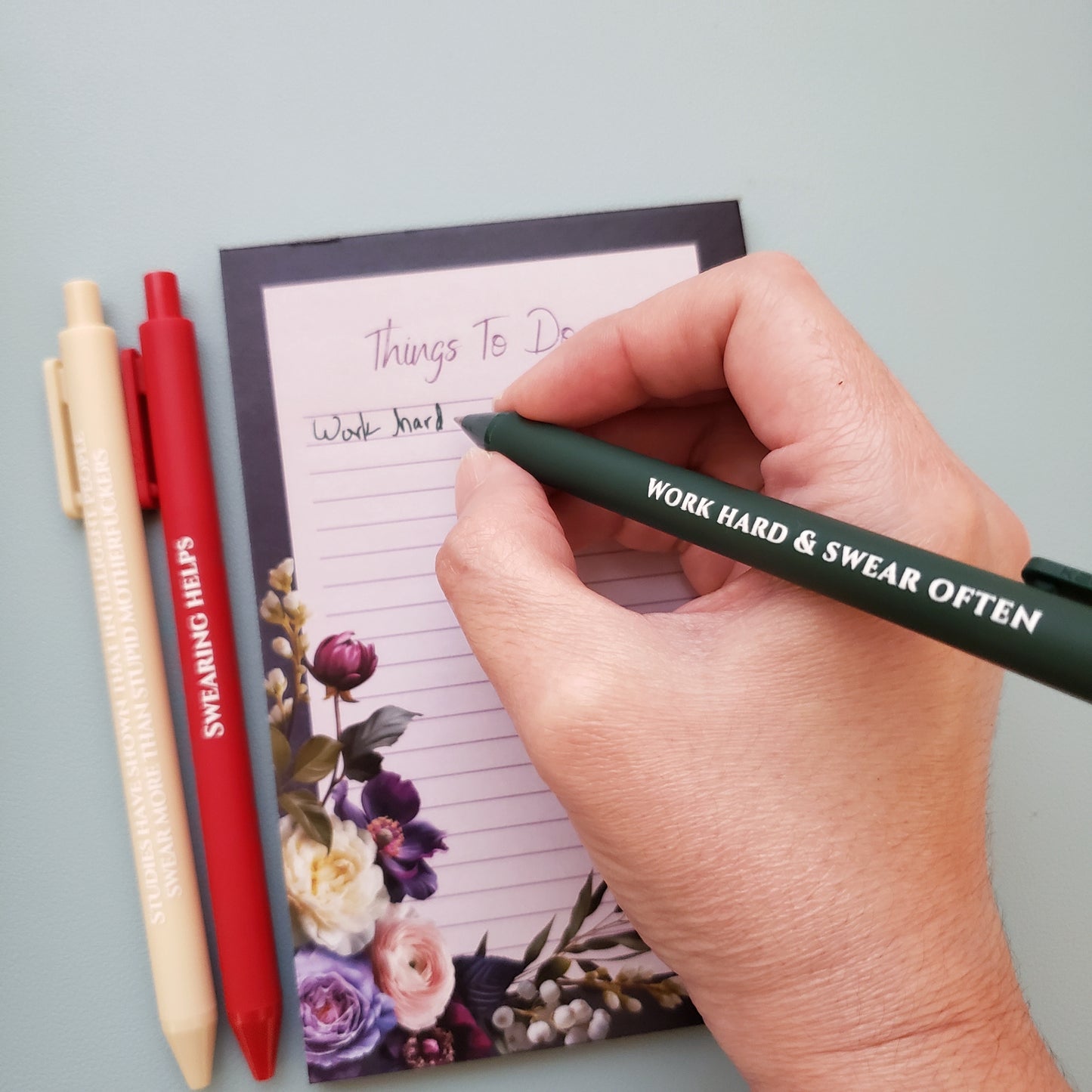 Work Hard & Swear Often Pen Set