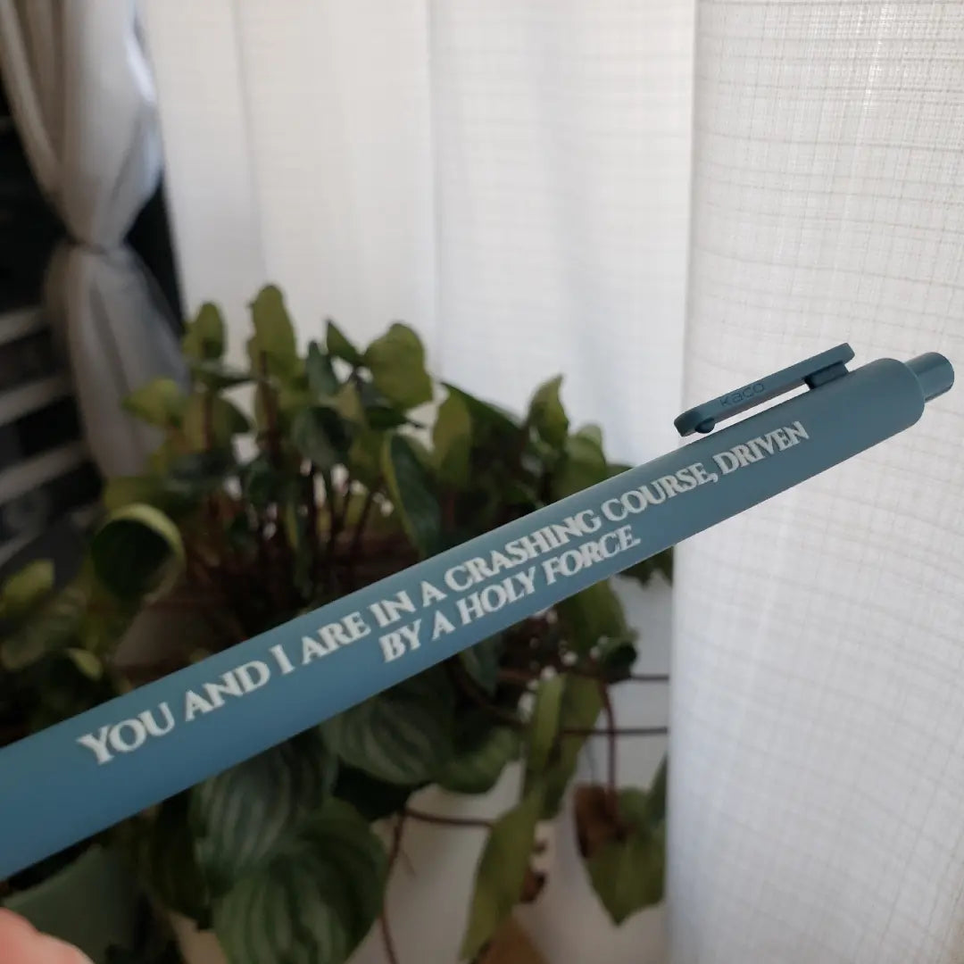 Lyric Pens for Fans | Dark Aesthetic Stationery