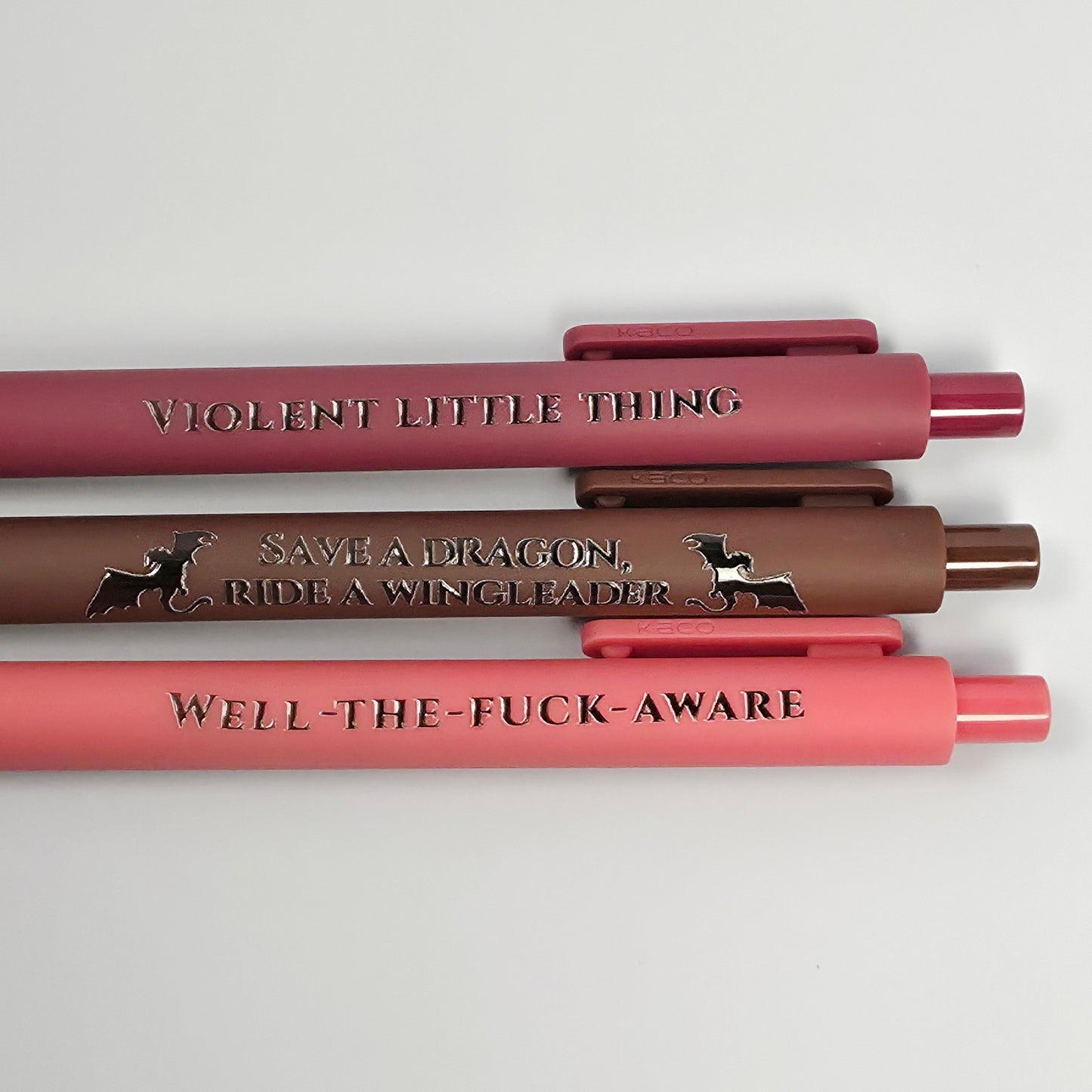 Wingleader Pen Set – Fantasy Inspired Pens for Book Lovers | “Save a Dragon, Ride a Wingleader” |