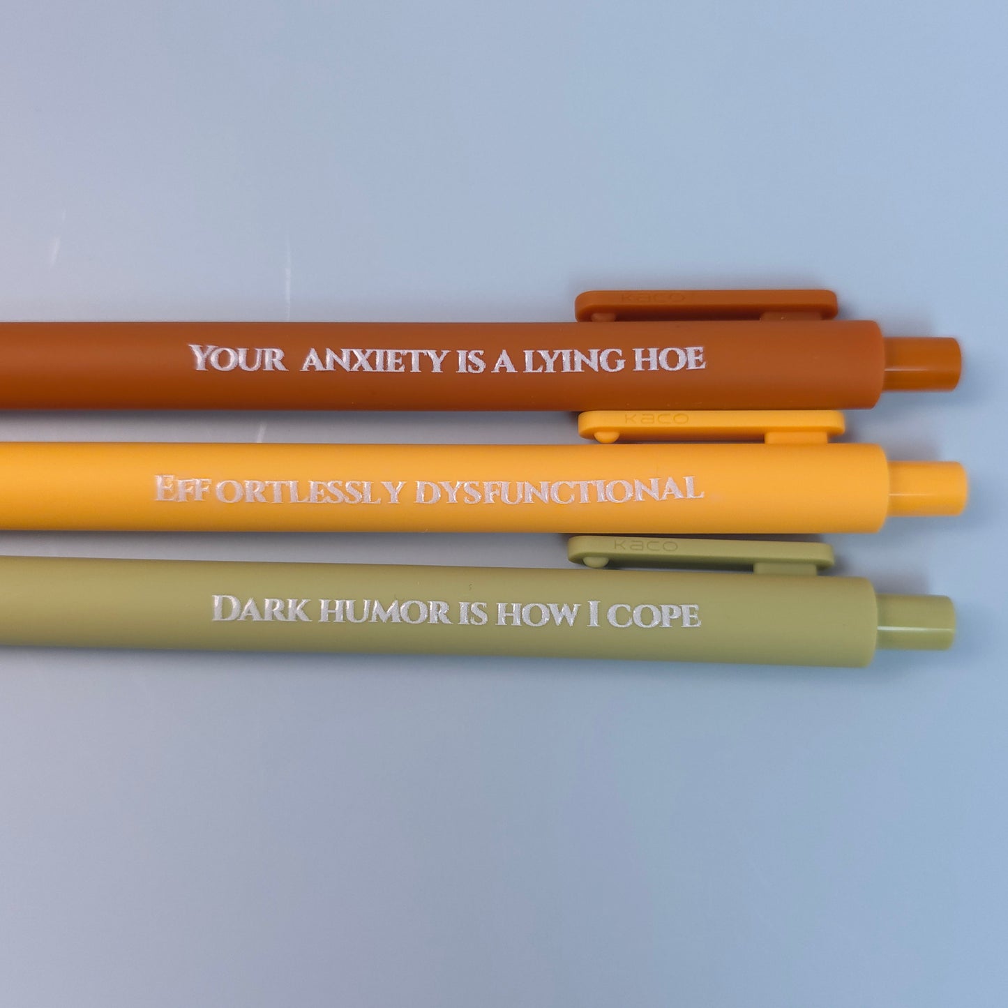 Your Anxiety is a Lying Hoe – Snarky Pen Set for the Anxiously Fabulous