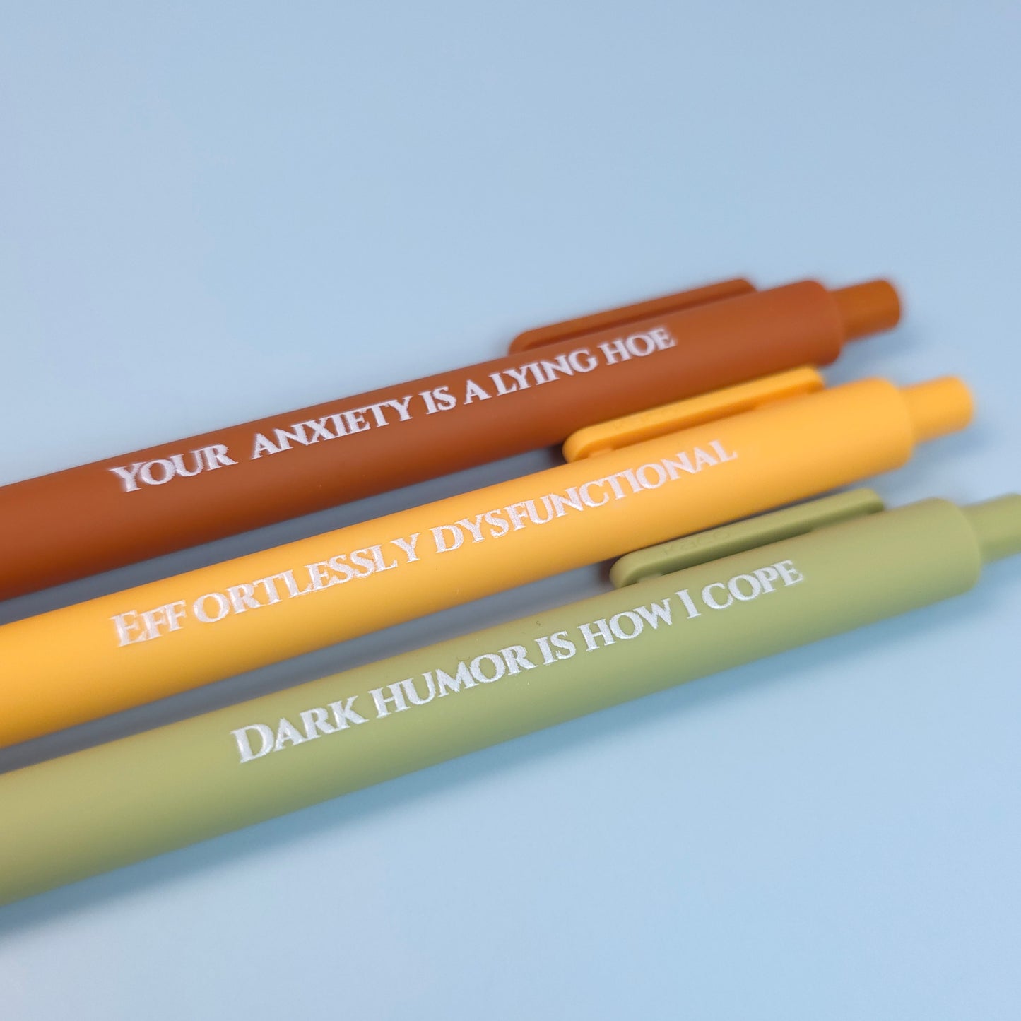 Your Anxiety is a Lying Hoe – Snarky Pen Set for the Anxiously Fabulous