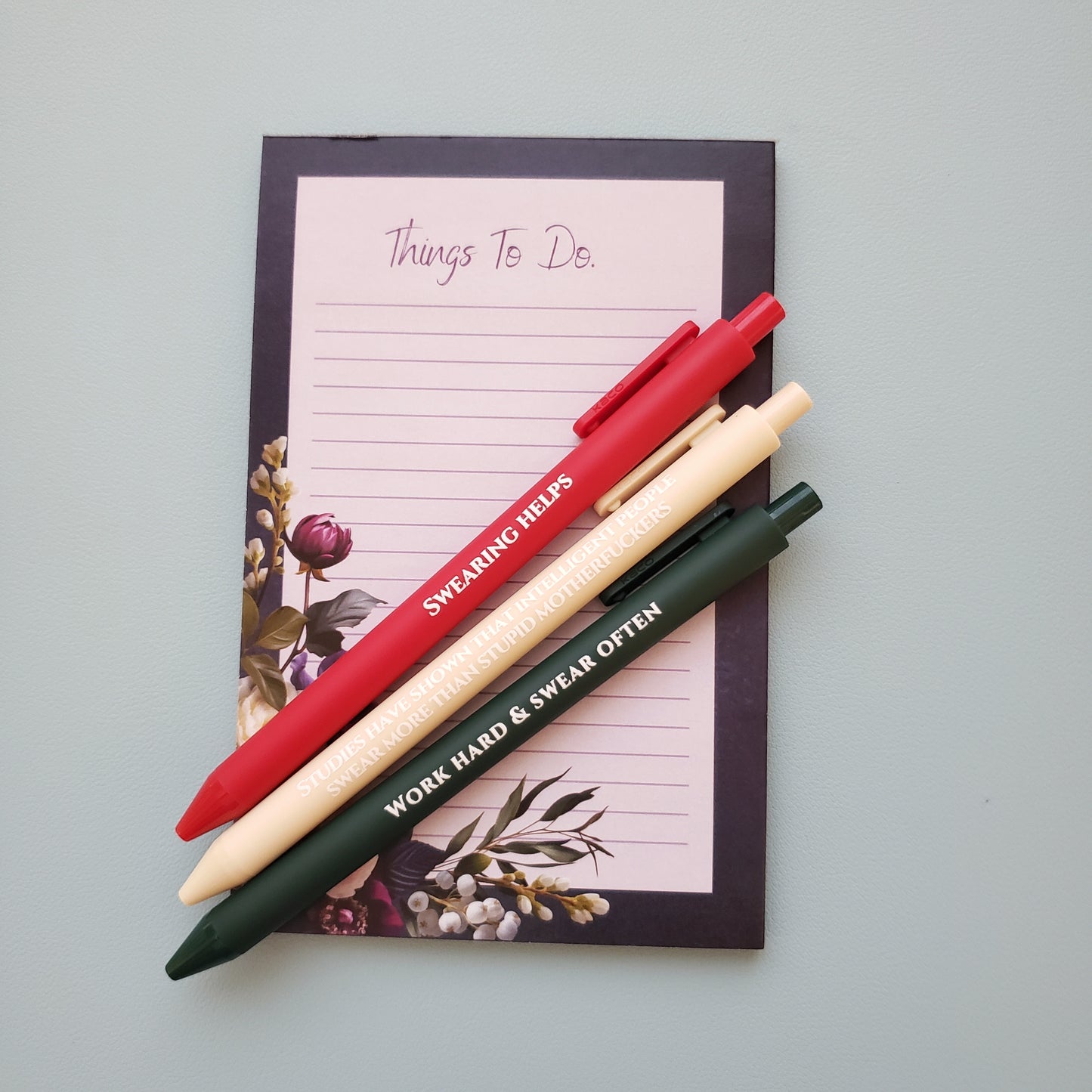 Work Hard & Swear Often Pen Set