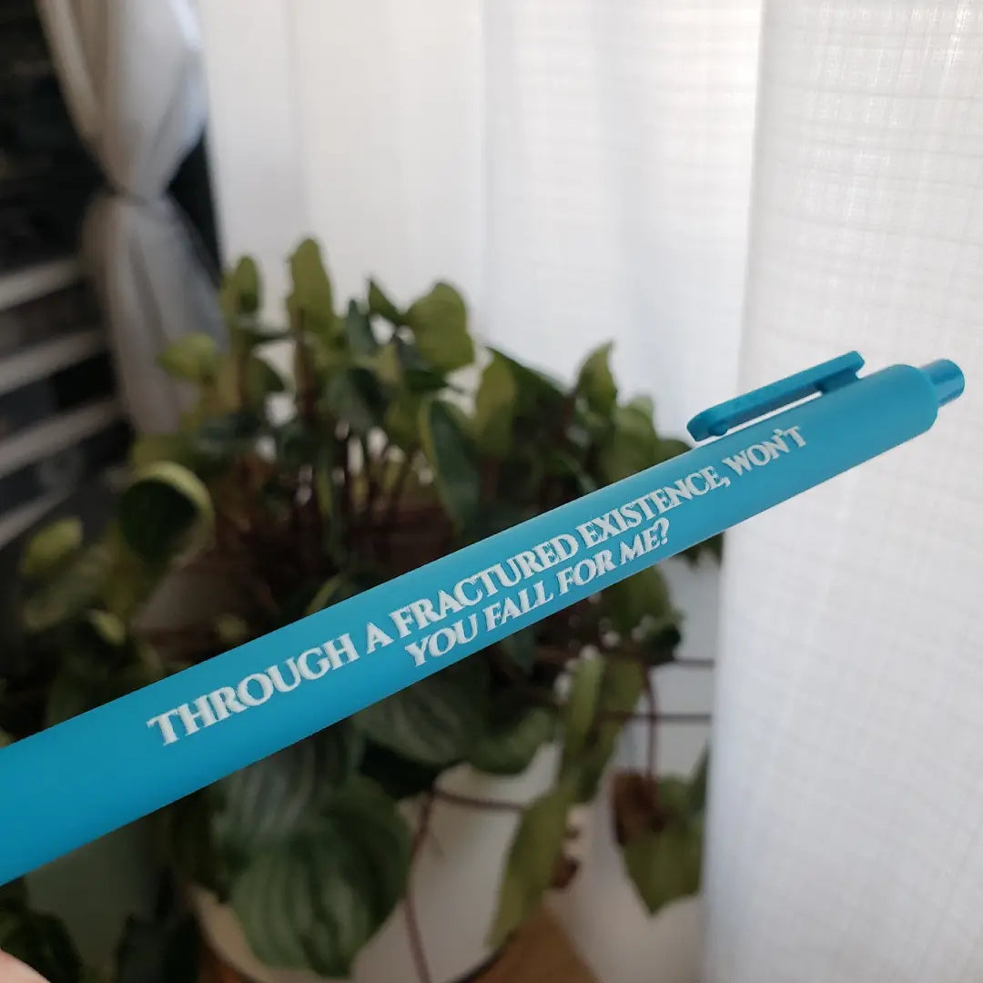 Lyric Pens for Fans | Dark Aesthetic Stationery