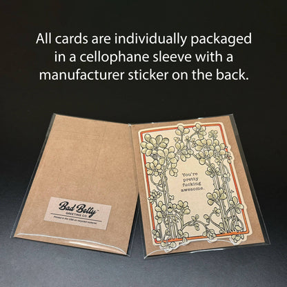 Funny Relationship Card - I Would Shank a Bitch for You