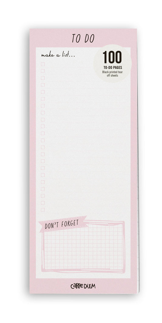 Carpe Diem Magnetic To-Do List: Ballerina pink