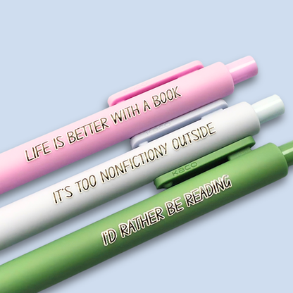 I'd Rather Be Reading — Bookish Pen Set