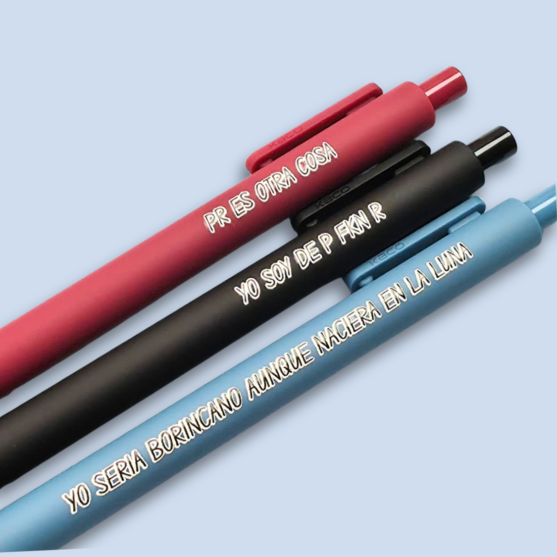 Puerto Rican Pen Set | Funny Boricua Pens | PR Es Otra Cosa