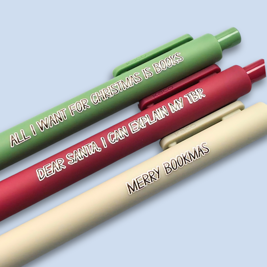 Merry Bookmas — Holiday Bookish Pen Set