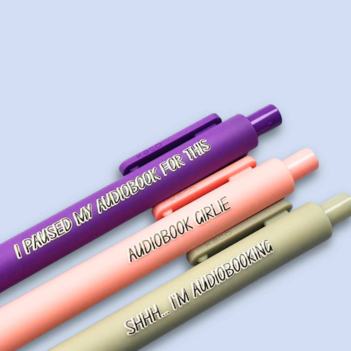 Audiobook Girlie — Bookish Pen Set