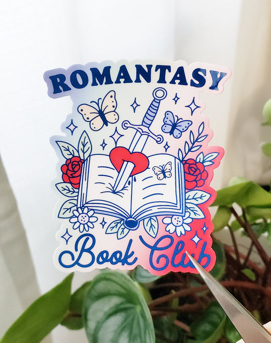 Bookish Romantic Fantasy Waterproof Vinyl Sticker