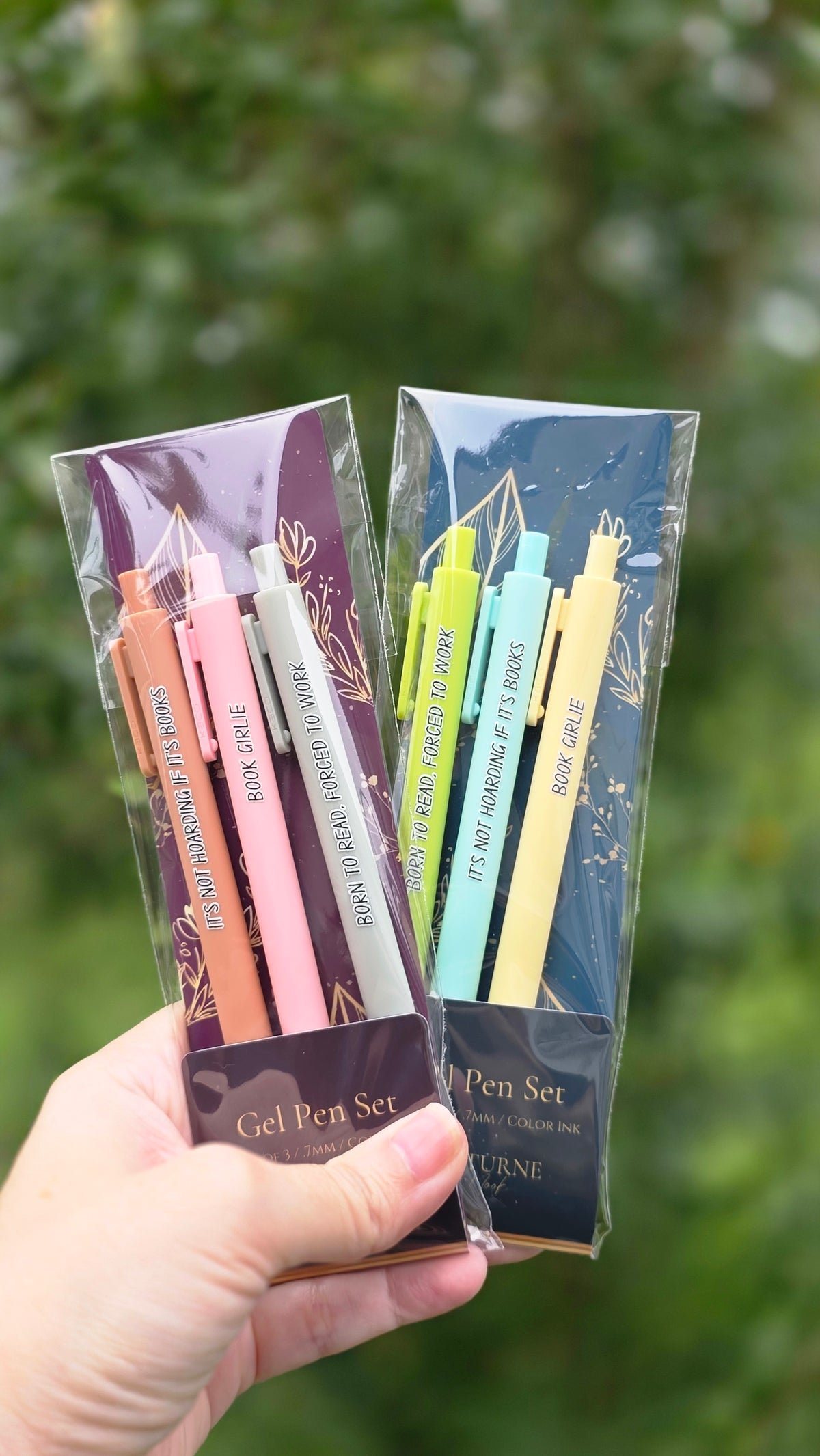 Book Lovers Pen Set - Annotations Pens - Book Girlie Gift - Booktok Born To Read Forced To Work