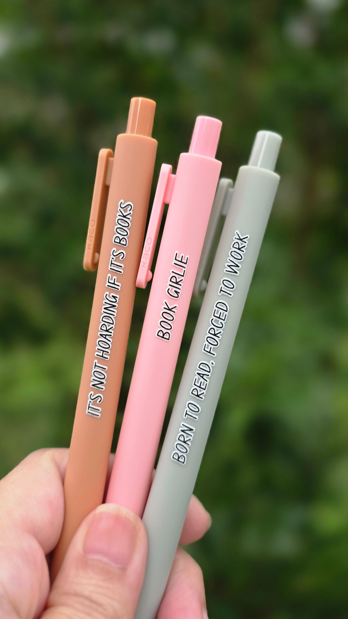 Book Lovers Pen Set - Annotations Pens - Book Girlie Gift - Booktok Born To Read Forced To Work