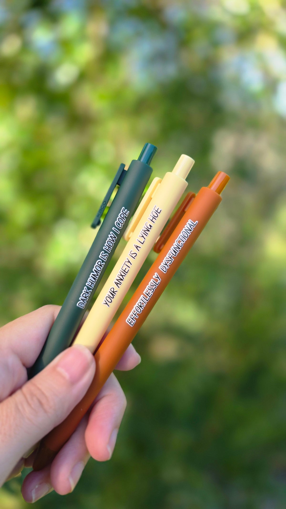 Your Anxiety is a Lying Hoe – Snarky Pen Set for the Anxiously Fabulous