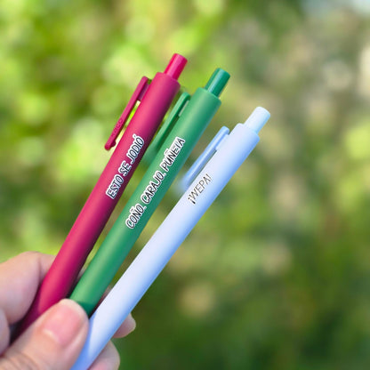 Puerto Rican Pen Set | ¡WEPA! Coño Carajo Puñeta | Funny Boricua Pens | Esto Se Jodió | Latinx Stationery Gift