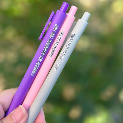Audiobook Girlie — Bookish Pen Set