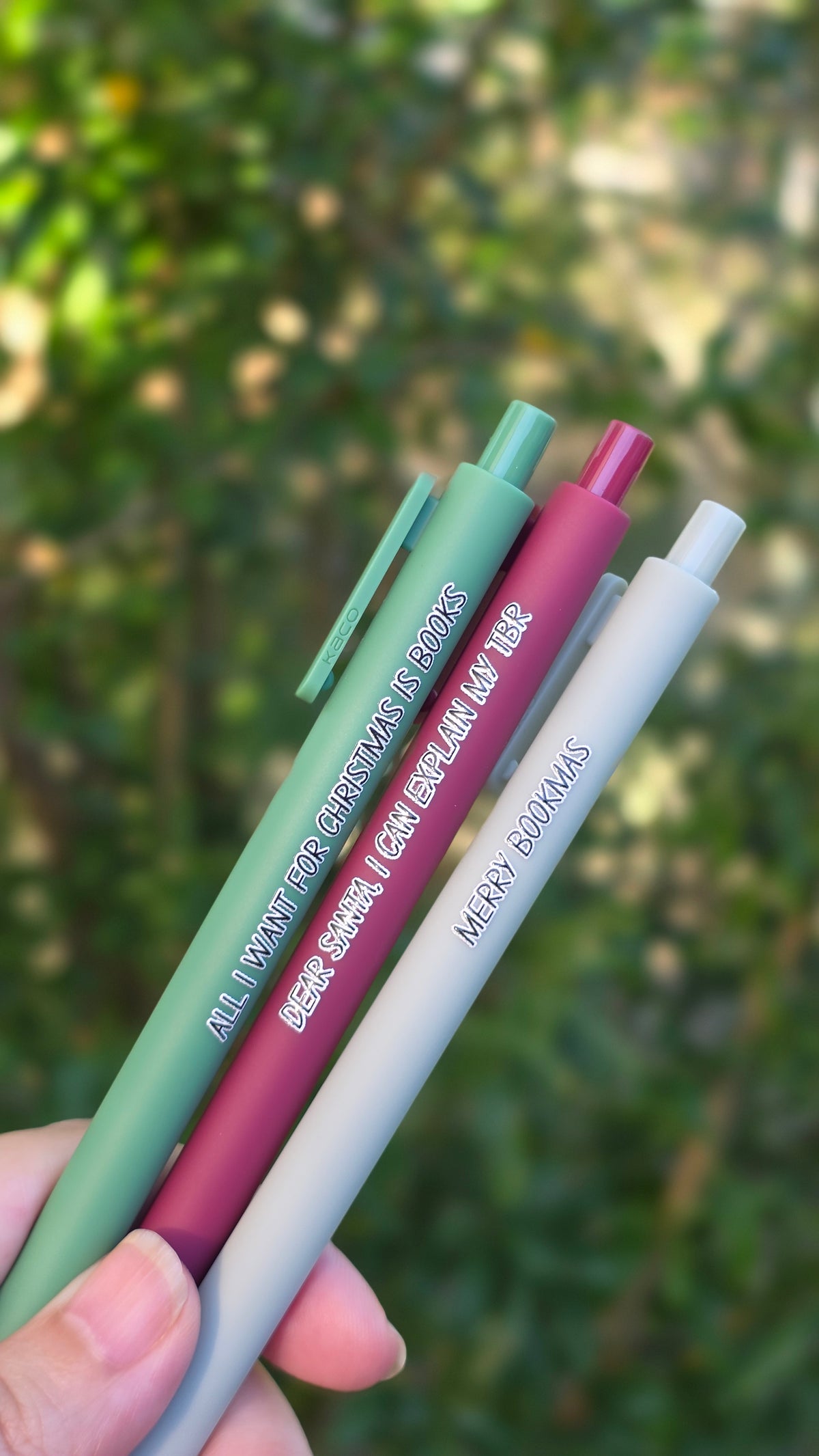 Merry Bookmas — Holiday Bookish Pen Set