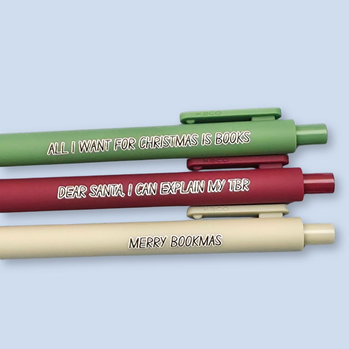 Merry Bookmas — Holiday Bookish Pen Set