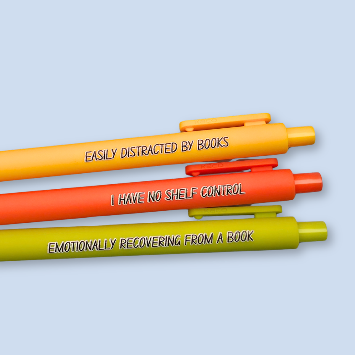 I Have No Shelf Control  - Bookish Pen Set - Gift For Book Lover