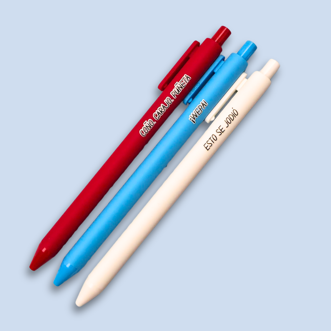 Puerto Rican Pen Set | ¡WEPA! Coño Carajo Puñeta | Funny Boricua Pens | Esto Se Jodió | Latinx Stationery Gift