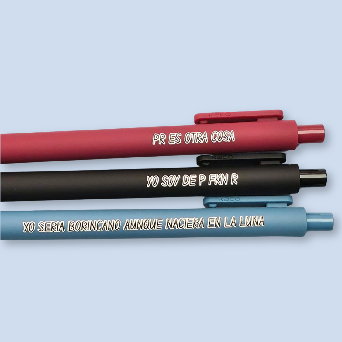 Puerto Rican Pen Set | Funny Boricua Pens | PR Es Otra Cosa