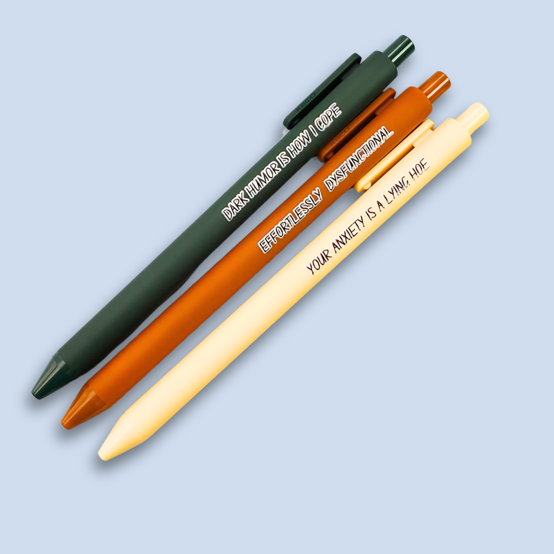 Your Anxiety is a Lying Hoe – Snarky Pen Set for the Anxiously Fabulous