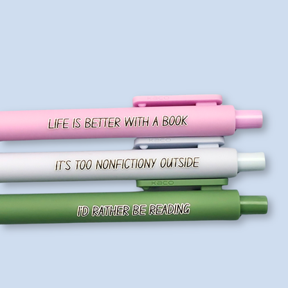 I'd Rather Be Reading — Bookish Pen Set