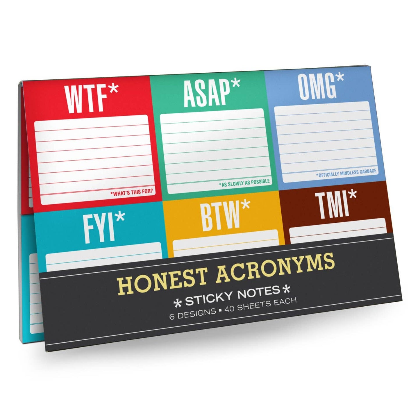 Honest Acronyms Sticky Note Packet