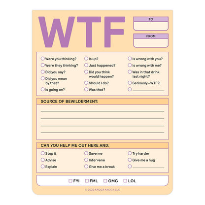 WTF Nifty Note Pad (Pastel Version)