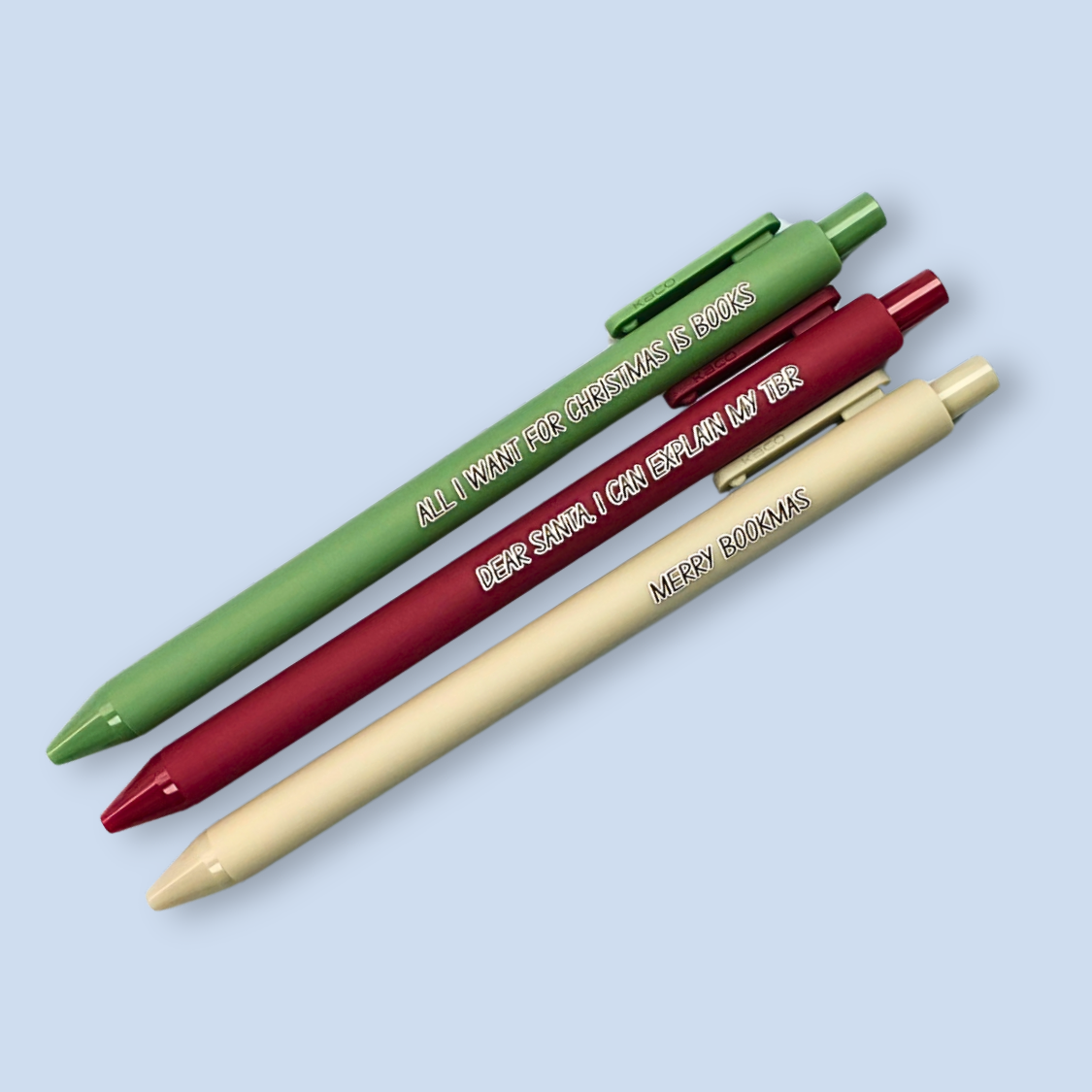 Merry Bookmas — Holiday Bookish Pen Set