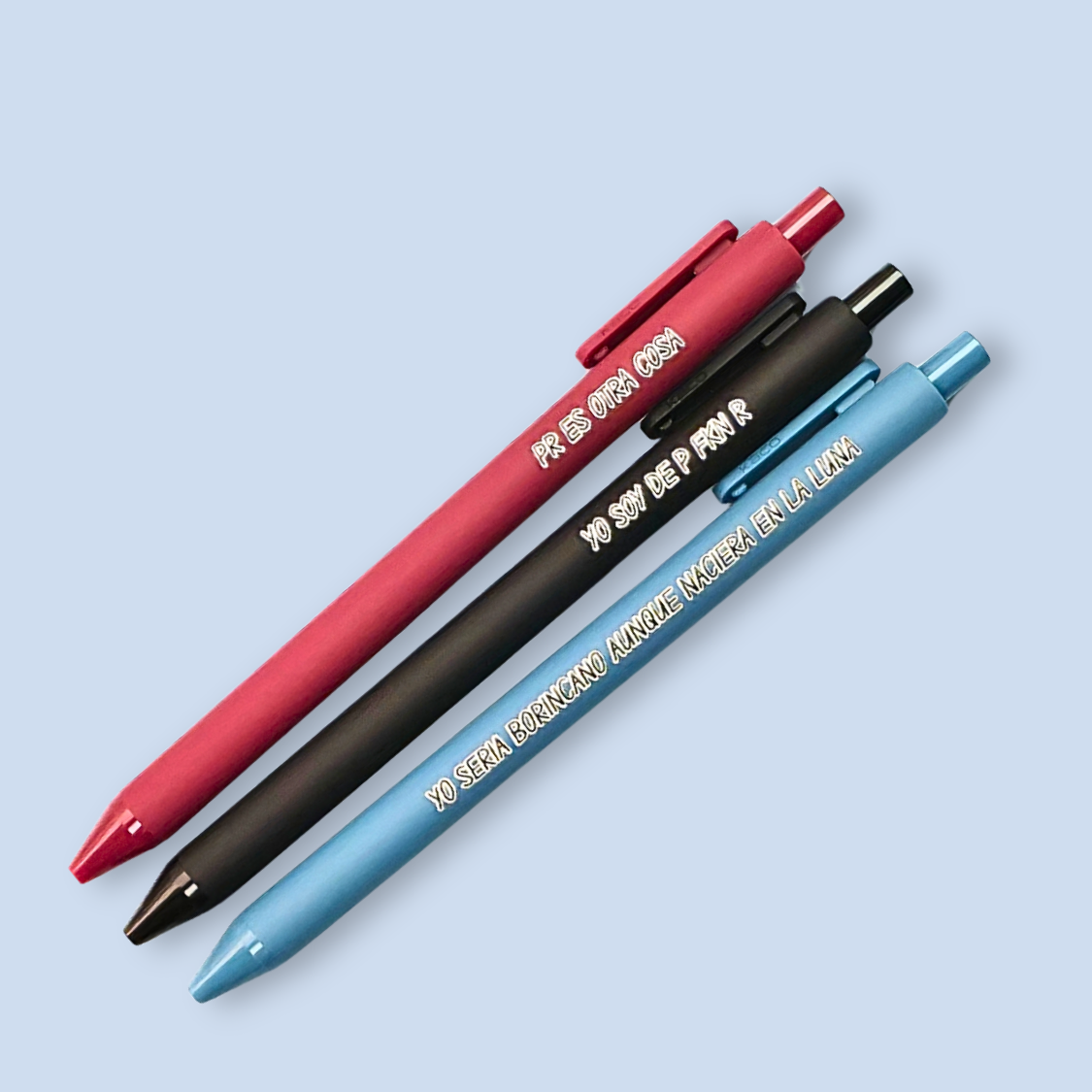 Puerto Rican Pen Set | Funny Boricua Pens | PR Es Otra Cosa