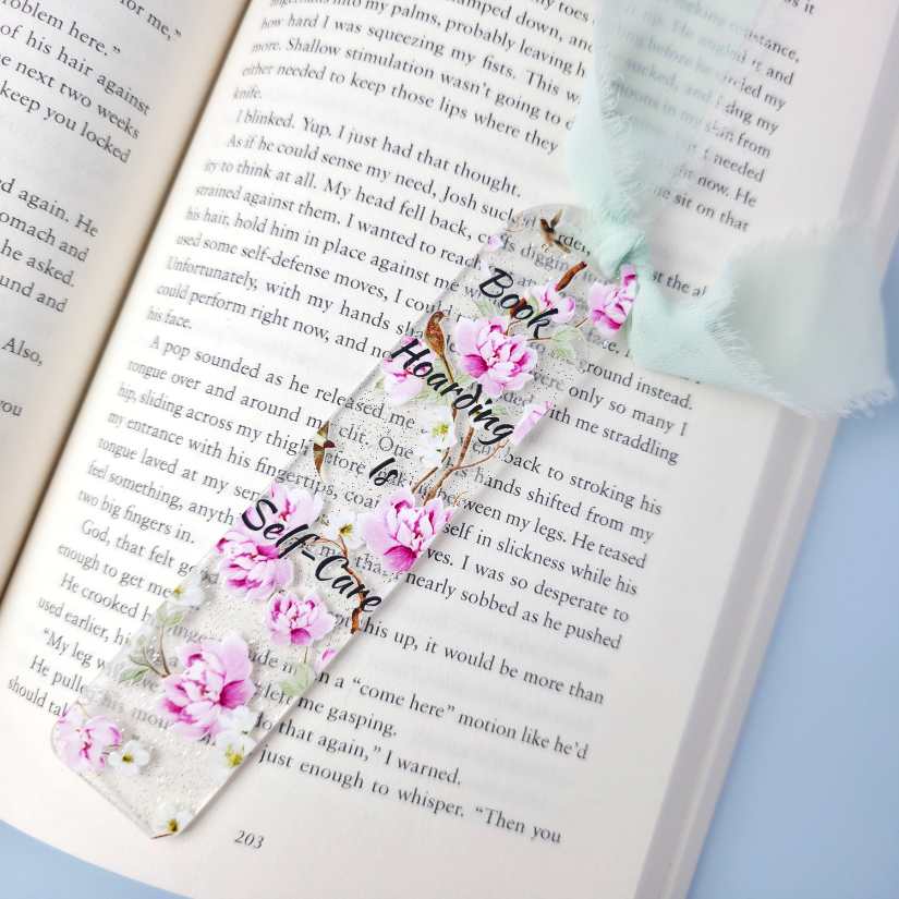 Acrylic Bookmark - Book Hoarding is Self Care