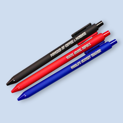 World's Okayest Teacher — Teacher Pen Set