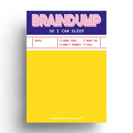 Braindump to do list notepad A6