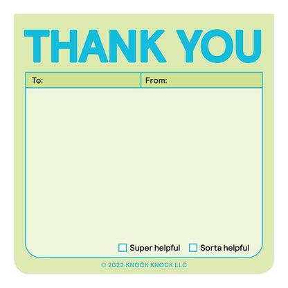 Thank You Sticky Note (Pastel Version)