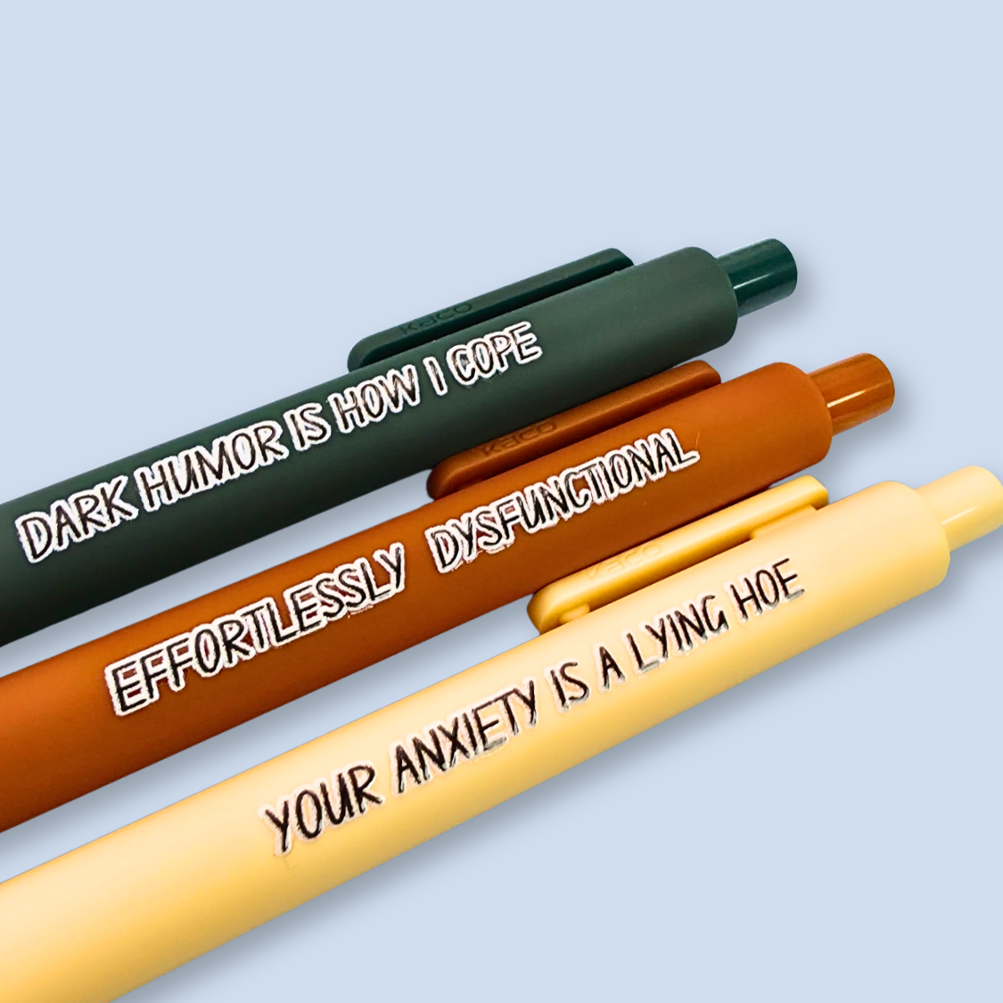 Your Anxiety is a Lying Hoe – Snarky Pen Set for the Anxiously Fabulous