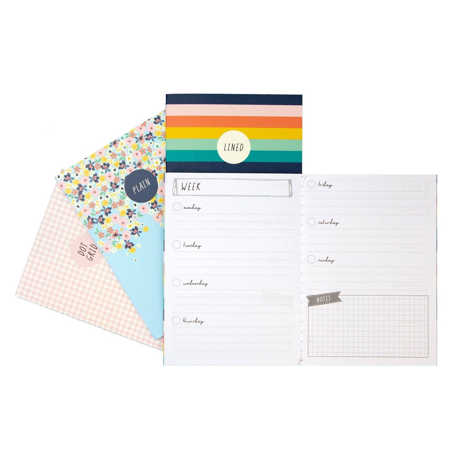 Hearts A6 4 Pack Notebooks
