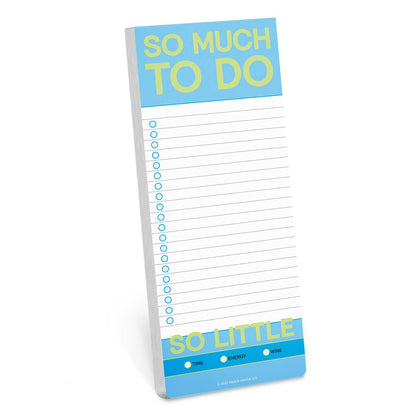 So Much to Do Make-a-List Pad